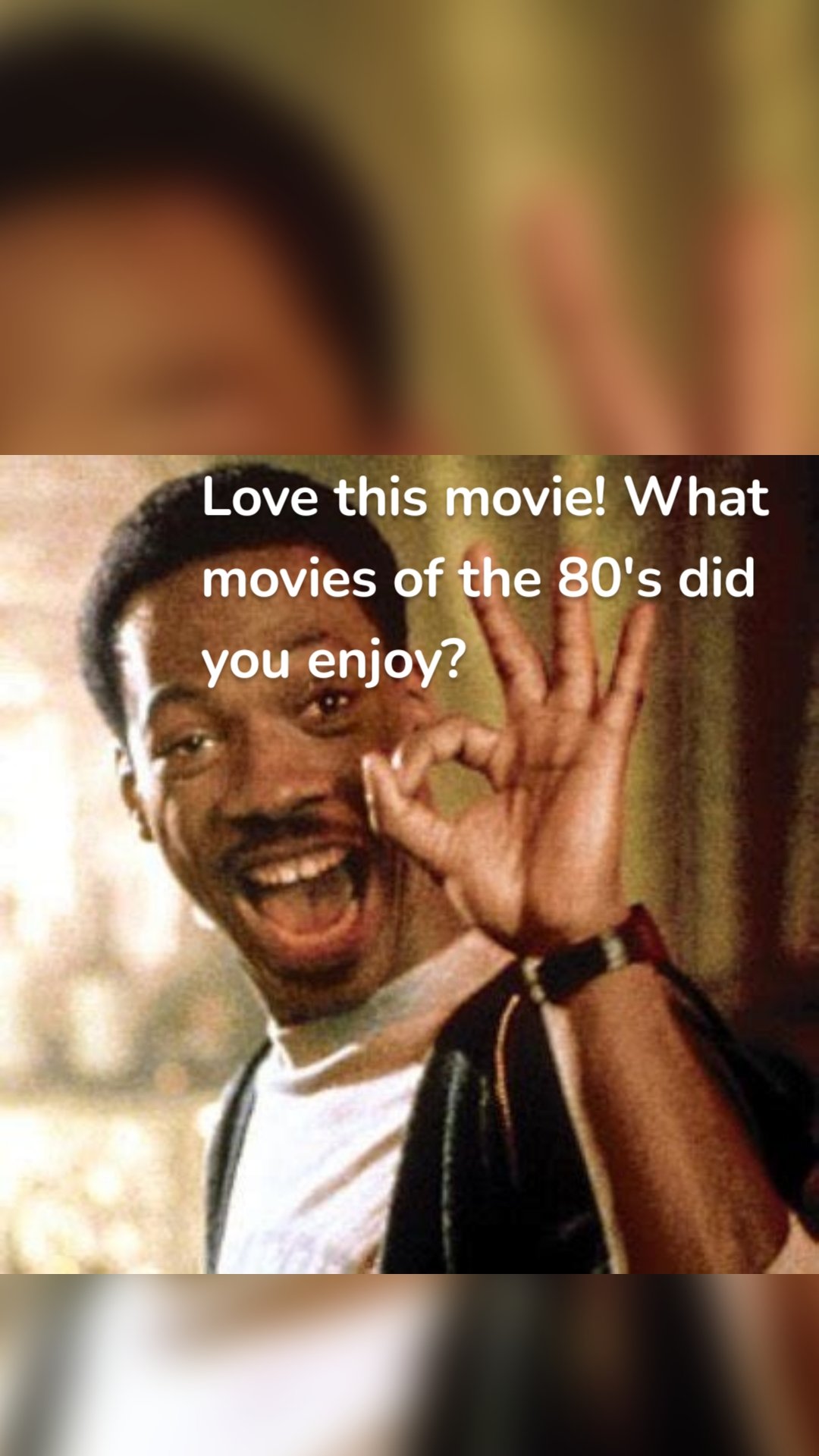 Love this movie! What movies of the 80's did you enjoy?